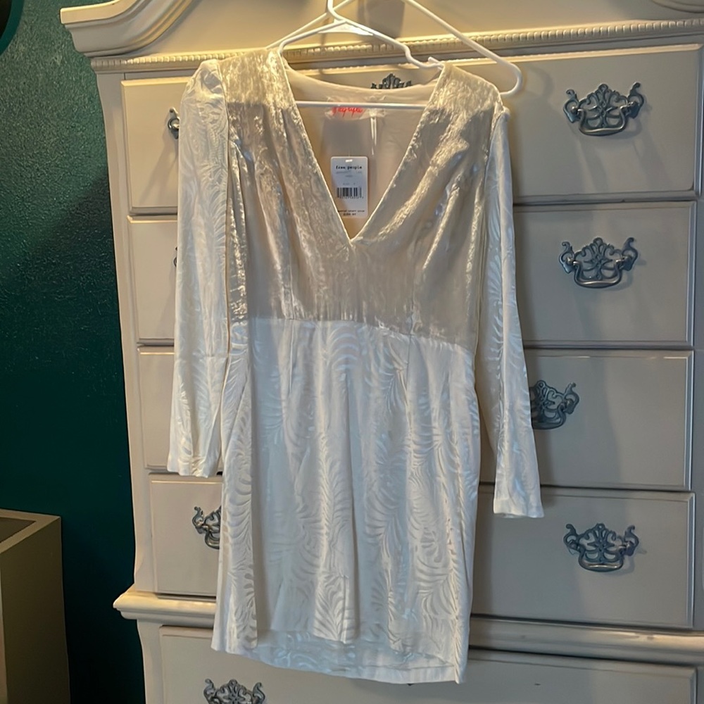 Free people velvet mini dress